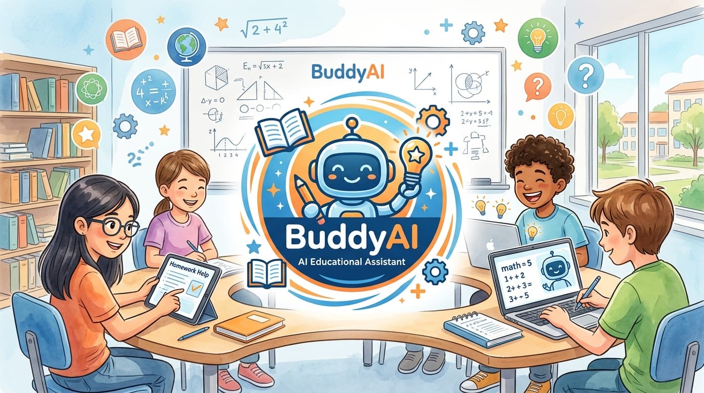 Students learning with BuddyAI